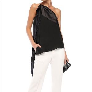 HALSTON SATIN TOP